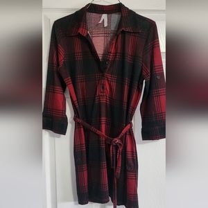 Plaid dress/long shirt